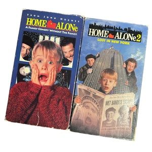 1991 & 1993 Vintage VHS Collectible Home Alone 1 and 2